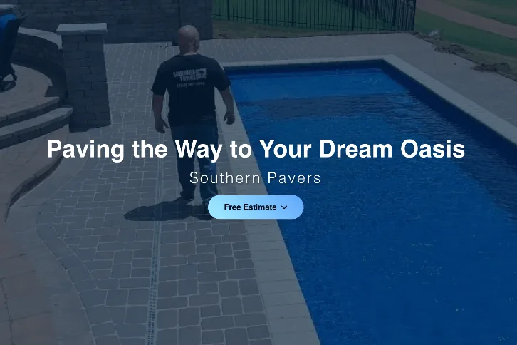 Southern Pavers website, AI design visualizer, and operating system by JPAX Media